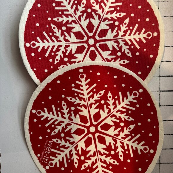 Wet-It! Swedish Treasures Round Dishcloth & Cleaning Cloth -Set of 2 - Picture 1 of 3